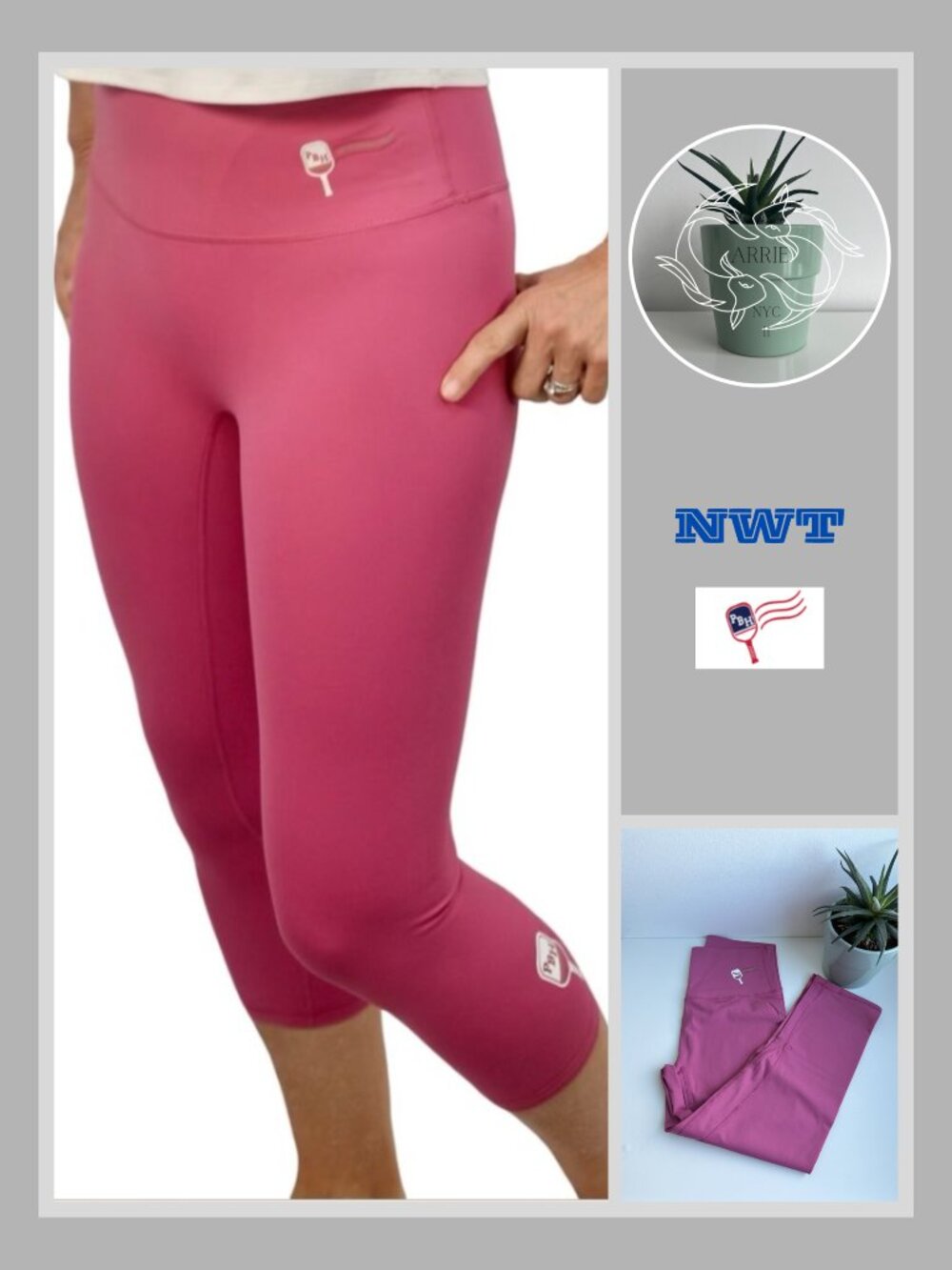 Pickleball Highlife - Woman's 3/4 Tights (M)